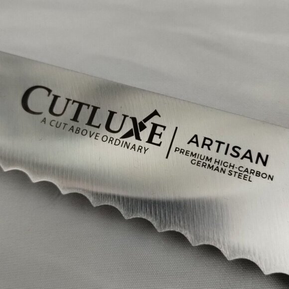 Cutluxe Bread Knife 10" Serrated Edge Knife Forged High Carbon German Steel - Picture 3 of 7